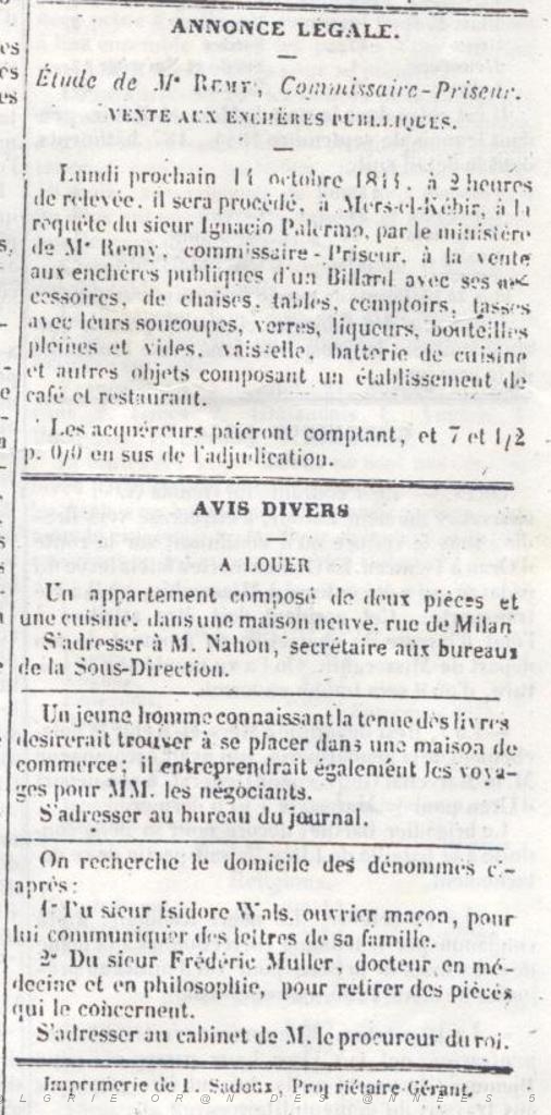 ECHO D ORAN SAMEDI 12 OCTOBRE 1844 PAGE 99 24.JPG